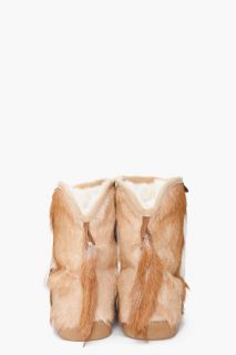 mou Fur Antelope Cowboy Boots for women