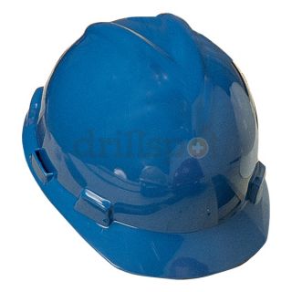 MSA 476928 Hard Hat, FrtBrim, Slotted, PinLk, Blue