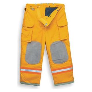 Vanguard TVNG 802 809 41 YYY RS Turnout Pants, Yellow, L, Inseam 28 In.