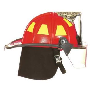Fire Dex 1910H253 Fire Helmet, Red, Traditional