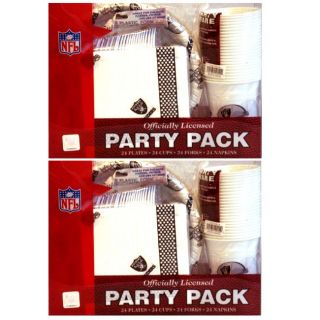 Oakland Raiders 24 piece Party Pack (Set of 2)