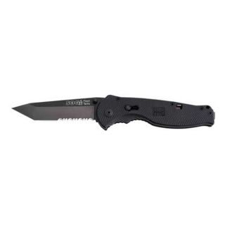 Sog TFSAT 98 Folding Knife, Tanto, 3 1/2 In L, Black