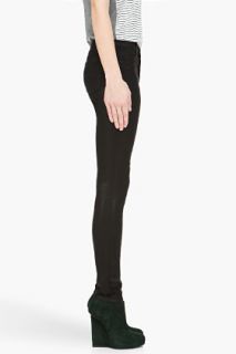 J Brand Black Coated Low Rise 11 Jeans for women