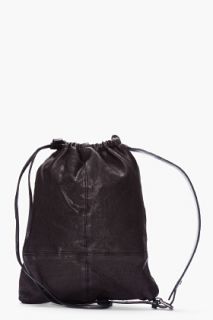 Neil Barrett Black Soft Buffalo Leather Bag for men