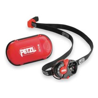 Petzl E02 P2 Headlight, Output Modes 3, Black/Red