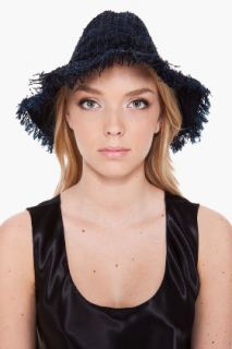 Lanvin Navy Tweed Hat for women