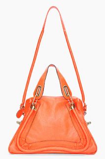 Chloe Orange Medium Paraty Bag for women