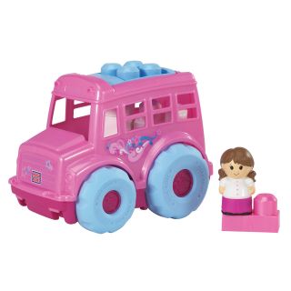 Mega Bloks Lil Vehicles Lil Pink Bus Play Set
