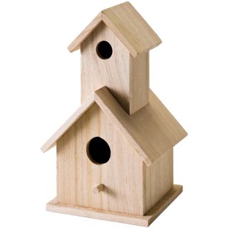 Wood Two Story Birdhouse 5 1/2X9X4 1/2  Today $9.99