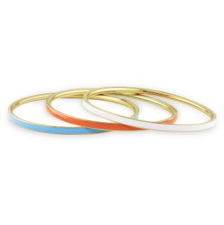 Miadora 22k Goldplated Silver 16ct TGW Turquoise Bangle Bracelet