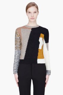 CARVEN Brown Combo Multipatch Sweater for women