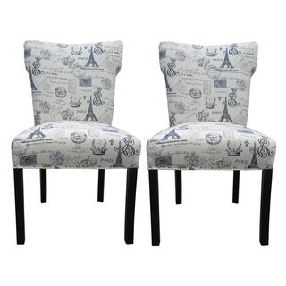 Bella French Blue Dinning Chairs (Set of 2)