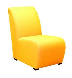 Yellow Kids Upholstered Armless Chair