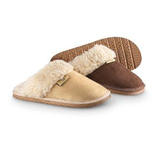 Womens Snowy Creek Scuff Slippers, CHOCOLATE, 10 Shoes