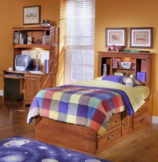 City Park Kids Twin Captain?s Bed In Cherry Finish by