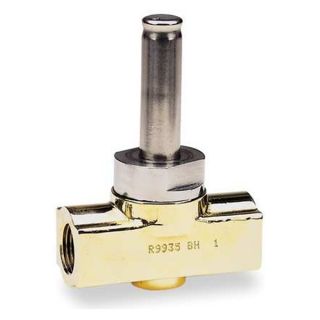 Dayton 4A700 Solenoid Valve, 2 Way, NC, 3/8 In, Brass