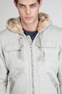 Diesel Swelfury service Grey Hoodie for men