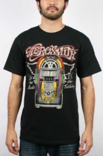 Aerosmith   Mens Let The Music Jukebox T Shirt in Black