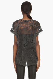 Diesel Grey Lace T bali f T shirt for women