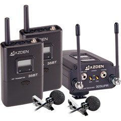 AZDEN 325ULT UHF Wireless Combo Microphone System , Two