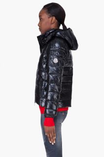 Moncler Black Padded Hooded Bady Jacket for women