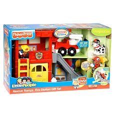 Fisher Price Little People Rescue Ramps Fire Station with