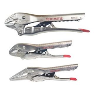 Hanson 80100 10 and 6 Automatic Curved Jaw, 7 Needle Nose Plier Set
