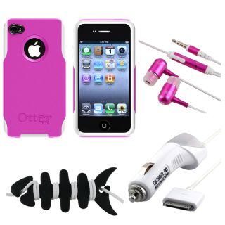 Otter Box Case/ MYBAT Car Charger/ Headset/ Wrap for Apple iPhone 4