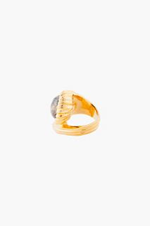 Yves Saint Laurent Blue Treasury Snail Ring for women