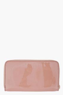 Chloe Taupe Patent Leather Lily Wallet for women