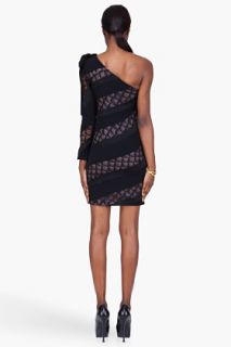 Diane Von Furstenberg Black Noemi Asymmetrical Crepe Dress for women