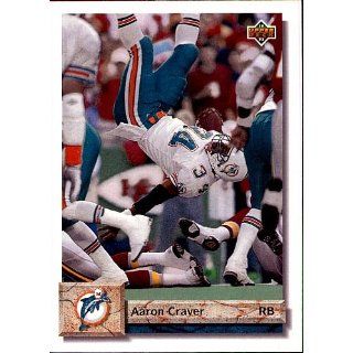 1992 Upper Deck Aaron Craver # 192 Dolphins Collectibles
