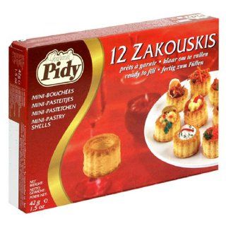 Pidy Zakouskis   Mini Pastry Shells, 12 Count 192 Pieces, (Pack of 16
