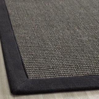 Hand woven Natural Fiber Serenity Charcoal Sisal Rug (3 x 5