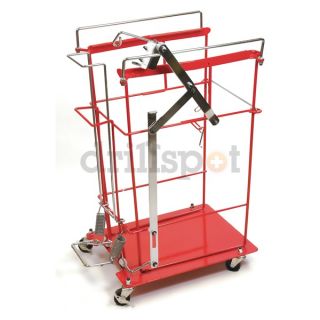 Covidien 8991FP Wire Cart, Steel, Red