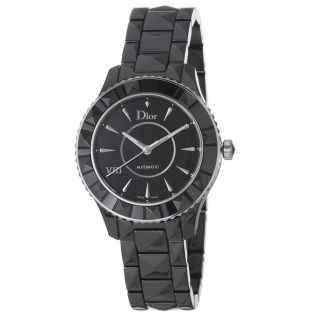 Christian Dior Womens Black Eight Black Dial Ceramic Watch