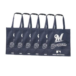 Milwaukee Brewers Reusable Bags (Pack of 6)