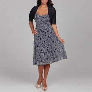 Connected Apparel Womens Floral Dress with Sweater