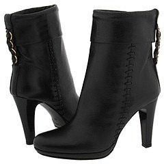Charles David Shutter Black Leather Boots