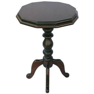 Hand carved Walnut Teak Wood Accent Table (Thailand)