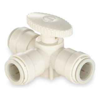 Watts 3538B 10 Three Way Valve, 1/2 In, Polysulfone