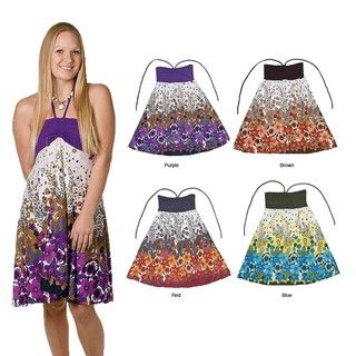 Womens Halter Floral Dress/ Skirt Combo (Thailand)