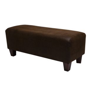 Ethan Saddle Brown Faux Leather Bench Today $128.99 4.7 (3 reviews