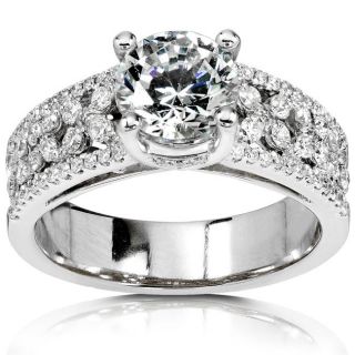18k Gold 1 1/2ct TDW Diamond Engagement Ring (I J, SI)