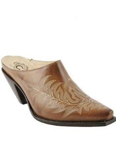 Charlie 1 Horse Slide Mayela Stitch Caramel #I6221 Shoes