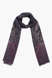 Golden Goose Charcoal Old Cashmere Collection Scarf for men