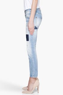 Dsquared2 Faded Blue Patched And Distressed Cool Girl Jean for women