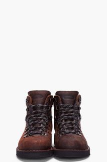 Diemme Dark Brown Distressed Leather Roccia Vet Boots for men