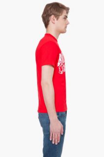 Billionaire Boys Club Red Classic Curve T shirt for men