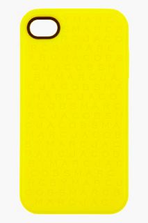 Marc By Marc Jacobs Lemon Yellow Logo Cartridge Iphone 4 Case for men